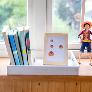 Plateau en bois tendance avec une finition élégante pour servir des boissons et des collations Accessoire de cuisine Plateau décoratif à la maison - Product Image 1