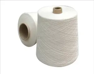 Ne 24s /1 100% white combed cotton yarn used for weaving and knitting with Crocheted Knitting Yarn