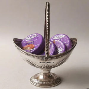 Factory Large Capacity Premium Quality Metal Salad <b>Mixing</b> <b>Bowls</b> 3 Partition Leaf Shape Enamel <b>Color</b> Decorative - Product Image 5