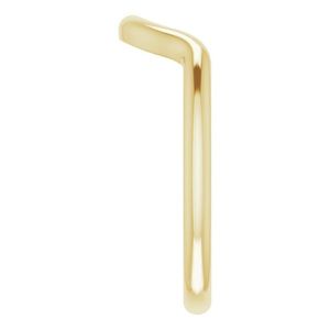 Anillo de Compromiso Stuller Romantic Fine Jewelry Band 51243:871P 18KY, Oro Amarillo de 18K con Baño de Platino y Rodio, Corte de Piedra - Product Image 4