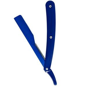 Maquinilla de afeitar recta de peluquero con logotipo personalizado, mango de plástico blanco, desechable, de una sola hoja, para uso facial y corporal, hoja de acero inoxidable - Product Image 3