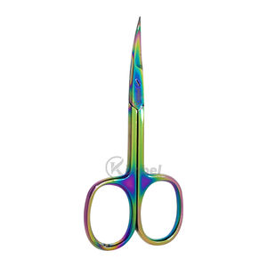 Ciseaux de sécurité en acier inoxydable pour ongles et nez de bébé, ciseaux de coupe de cheveux en vrac, marque privée - Product Image 3