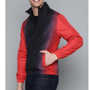 Blouson bombardier uni noir et rouge avec logo personnalisé gratuit pour hommes manteau doudoune unisexe veste tactique Softshell chauffante pour hommes - Product Image 2