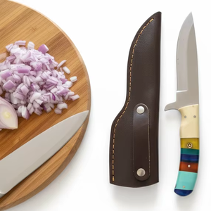 Juego de Cuchillos de Cocina de Cuatro Piezas Forjados en Acero Inoxidable, Ligeros, Duraderos, Multifuncionales, Ambidiestros, de Hoja Fija - Product Image 1