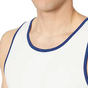 Hecho en el mejor material Camiseta sin mangas para hombre Diseño de logotipo personalizado Camiseta sin mangas Venta caliente Camiseta sin mangas al mejor precio - Product Image 4