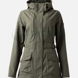 เสื้อโค้ทสำหรับขี่ม้าของผู้หญิงแฟชั่นทำจากผ้าหุ้มฉนวนระบายอากาศได้ดีตัดเย็บทันสมัยและสวมใส่ได้หลากหลาย - Product Image 2