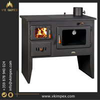 Kompor Kayu Bakar Berkualitas Tinggi 16 kW Prity Steel, Model Berdiri Bebas, Pemanas Ruangan, Modern, Portabel, Bulgaria, Terlaris