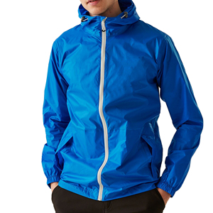 Veste de course en toile à capuche zippée respirante personnalisée pour homme Activités de plein air coupe-vent Sports Aventure Col montant - Product Image 1
