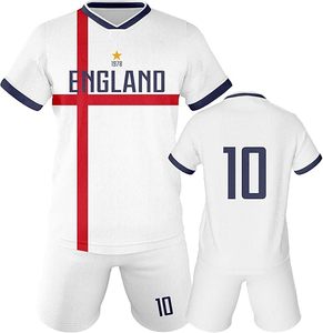 Custom Brand <b>Men's</b> Half Sleeve Soccer <b>Jersey</b> Vintage Football <b>Shirts</b> Shorts Set Sportswear Uniforms - Product Image 1