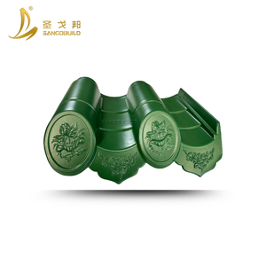 伝統的な建材中国風防水クラシック屋根付き帯状疱疹ゴールデンアンティーク屋根タイル - Product Image 5