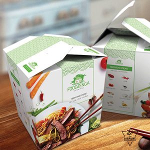 Empaquetado de Papel Recubierto Desechable Ecológico y Sostenible con Impresión de Laminación Brillante y Mate de Alta Calidad, Carpetas de Grado Alimenticio - Product Image 1