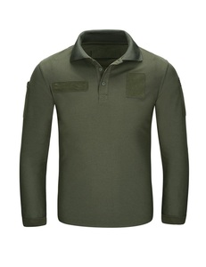 Chiến Thuật Bảo Vệ An Ninh Đồng Phục Cho Polo Áo Sơ Mi Dệt Kim Phong Cách Quân Sự Nhanh Chóng Khô Thoáng Khí Ngắn Tay Áo Tùy Chỉnh Thêu - Product Image 1