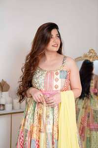 Elegante Clásico Último Verano Lanzamiento Especial Rayón Slub Algodón Azul Marino Hilo Trabajo Últimos Trajes Exportados India - Product Image 2