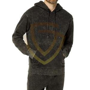 Chándal Personalizado con Lavado Ácido para Hombre, 100% Algodón, Cuello con Capucha, Duradero y Moderno para Invierno, Venta al por Mayor OEM - Product Image 1