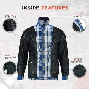 Flanelle d'hiver coupe-vent pour moto, prête à rouler, avec des carreaux classiques cachés pour une protection optimale, haute performance - Product Image 4