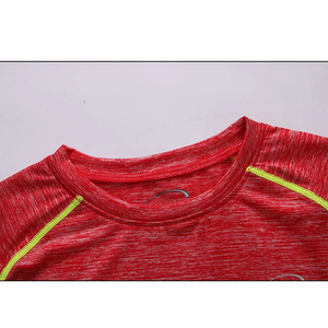 Haut de compression pour homme, coupe musclée, couleur unie, polyester et élasthanne, manches courtes, vêtement de sport, t-shirt d'entraînement - Product Image 6