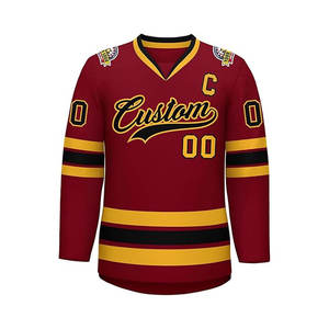 Conjunto de Jersey de Hockey Personalizado para Hombre, Tallas Grandes, con Nombre y Número Impresos y Cosidos, Servicio OEM, para Prácticas y Uso en Equipo, Ropa de Hockey sobre Hielo - Product Image 6