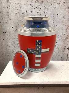 โกศใส่เถ้ากระดูกรูปธงชาติอเมริกันสำหรับผู้ใหญ่200ลูกบาศก์นิ้วสำหรับขี้เถ้า - Product Image 6