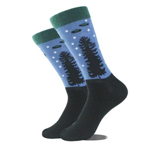 Custom Printed logo <b>Socks</b> For <b>Men</b> 100% Cotton High Quality Breathable Soft and Warmth Trendy Stretchable Mid Length <b>Men</b> <b>Socks</b> - Product Image 5