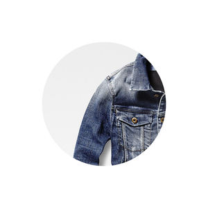 Streetwear inspiré hommes veste en jean épais doublé jean manteau surdimensionné déchiré design mode hiver porter décontracté - Product Image 2