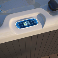 Vente en gros de spas de nage et de bains à remous extérieurs en acrylique de haute qualité pour 6 personnes, design tendance, pour hôtels et familles