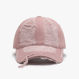 Casquette en denim délavé 100 % coton, style streetwear sportif, avec logo personnalisé, fermeture arrière à boucle métallique, vente en gros - Product Image 6