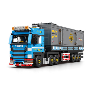 Reobrix 840 Camion Conteneur Lourd Européen Modèle de Blocs de Construction 992 Pièces Semi-Remorque Détachable <span class=keywords><strong>Jouet</strong></span> de Briques à Assembler Soi-même - Product Image 1
