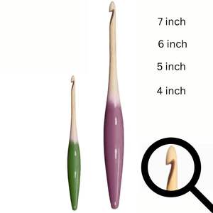 Conçu pour le confort, ce crochet ergonomique maintient les mains détendues et les points propres, sans stress ni dégâts. - Product Image 3