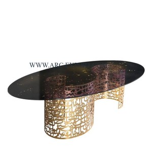 Meubles décoratifs de mariage et d'événements Table console Sous-sols de qualité supérieure Meilleure vente Table console en métal laiton de couleur blanche - Product Image 3