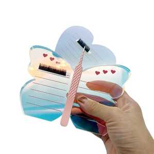 Colorful Plastic Glass Acrylic Waterproof Eco-Friendly <b>Lash</b> Tray Tiles Laser Single Tile <b>Lash</b> Holder for Eyelash Extension - Product Image 4
