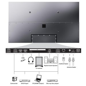 Televisor Inteligente UHD 4K de 75 Pulgadas para Exteriores, Resistente al Agua IP55, con Brillo de 1000 Nits para Sol Parcial, con Sistema Operativo Integrado - Product Image 4