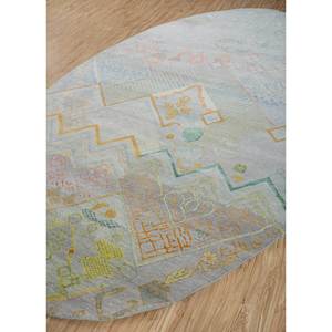 Alfombra Manchaha Azul de Lana y Seda Anudada a Mano, Patrón Geométrico y Abstracto, Rectangular, para Pasillo, Uso en Automóvil, Modelo Lub-6583, Alfombra DIY para Habitación - Product Image 2