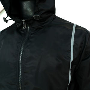 Vente en gros d'entraînement et de jogging veste vintage personnalisée unie ensembles de sweats à capuche et de jogging vêtements techniques en nylon réfléchissant survêtement coupe-vent - Product Image 6