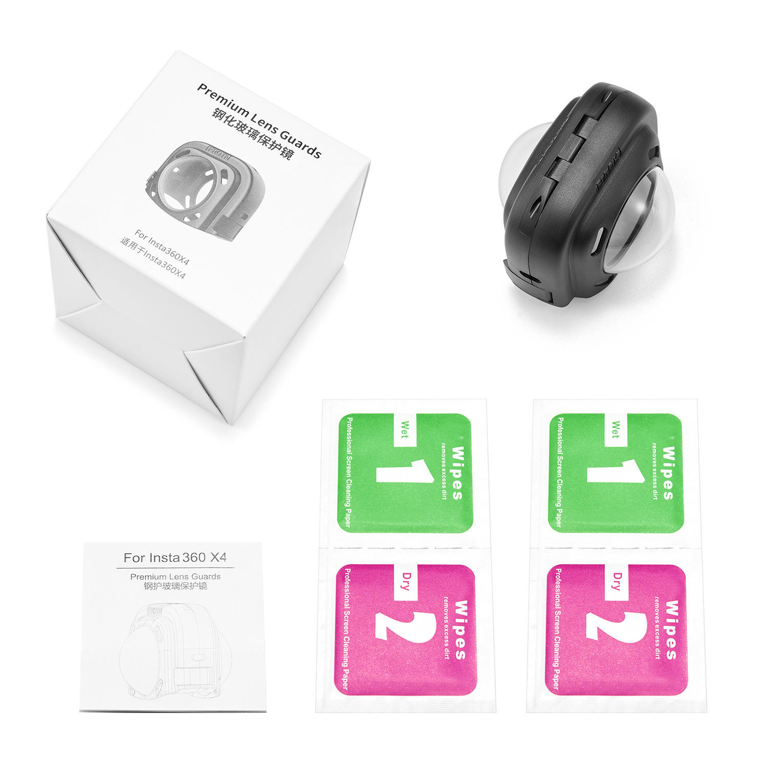 Hongdak Lens Protector Protective Case Anti-fog Protective Sport Camera Cover for Insta360 X5 X4 for Insta 360 X4 Accessories