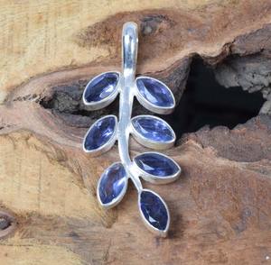 Pendentif en pierre précieuse d'améthyste Bijoux indiens de meilleure qualité en argent sterling 925 Cadeau de mariage pour l'amour avec timbre 925 Bijoux - Product Image 4