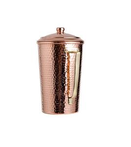 Hot Selling Reasonable Price Drinking <b>Water</b> Pitcher <b>Jug</b> Decorative <b>Water</b> Serving Pitcher Pure Copper Pitchers <b>Jugs</b> with Handle - Product Image 1