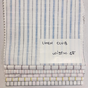 Oxford tissu lin coton rayures 58 "poly coton pour garçons filles chemises unies style tissé utilisation en plein air-exportation internationale - Product Image 1