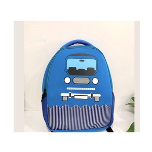 Customized Logo Lovable Bus Printing Blue Color 34x25x9cm Bag School Portable <b>Children</b> School Bags Made in Vietnam - Product Image 1