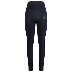 Leggings de cyclisme noirs pour femmes, collants rembourrés pleine longueur, pantalons de vélo confortables et extensibles, vêtements de vélo de route et de vtt - Product Image 1