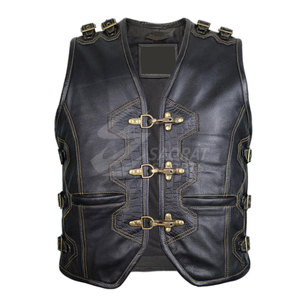 Dernière conception de gilet en cuir pour hommes en gros à bas prix gilet en cuir confortable et respirant fabriqué au Pakistan - Product Image 1