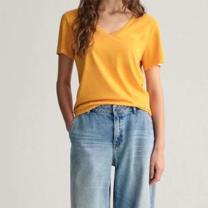 เสื้อยืดผู้หญิงผ้าคอตตอน100% แห้งเร็วผ้าถักโอเวอร์ไซส์ผ้าออแกนิคผ้าออแกนิก - Product Image 2