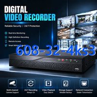 Grabador NVR 4K de 32 Canales 608-32-4ks3, Sistema de Seguridad CCTV con IA H.265+, Grabador de Video en Red Ultra, Monitoreo Remoto de Cámaras IP