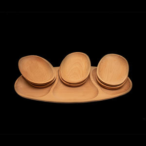 Bandeja para servir huevos de madera hecha a mano personalizada bandeja para servir comida de madera de acacia personalizada para el desayuno almuerzo Cena - Product Image 4