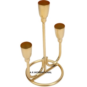 Unique 3-Arm Iron Candlestick <b>Holder</b> Metal <b>Wire</b> Decorative <b>Holder</b> for Birthday Easter Valentine's Day Christmas Gifting Decor - Product Image 5