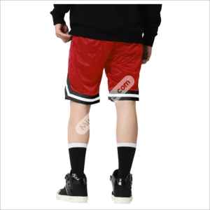 Men's High Street Style Gym <b>Shorts</b> Red Custom Mesh <b>Shorts</b> Rib Summer Breathable Sweat Wicking Jogging Beach Basketball <b>Shorts</b> - Product Image 3
