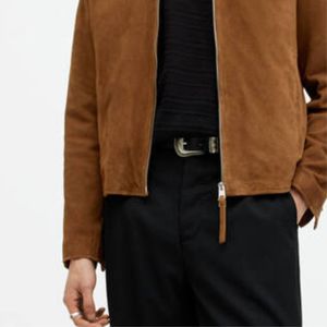 OEM personalizado hombres chaqueta de cuero genuino Uso de invierno cremallera chaqueta de cuero de moda para la venta de los hombres - Product Image 3