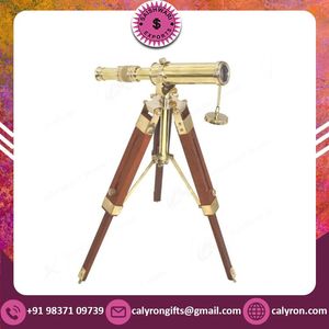 Télescope en laiton réglable Design antique 2.6Â °-4.6Â ° Field View Pièce maîtresse nautique portable pour les collectionneurs de décoration intérieure - Product Image 2