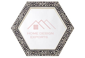 Espejo Decorativo Vintage para Colgar en la Pared, Tallado a Mano con Incrustaciones de Hueso, Arte Hecho a Mano, Decoración de Pared para el Hogar - Product Image 4