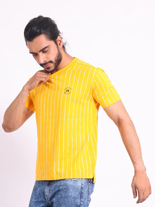 Camiseta de media manga estampada a la moda de algodón 100% de la mejor calidad, ajuste Regular y cuello elástico, comodidad diaria para salidas informales - Product Image 5