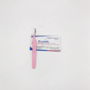 แหนบต่อขนตาสแตนเลสแบบยั่งยืนปลายงอ90องศาสำหรับมืออาชีพ - Product Image 2